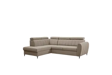 Hoffman Sofa med Sjeselong 3-seter - Beige - Møbler - Sofaer - Sofaer med sjeselong - 3 seters sofa med divan