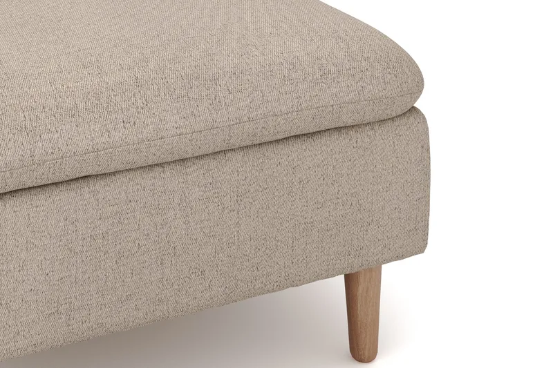 Lovis 3-seters sofa med vendbar sjeselong i stoff - Beige - Møbler - Sofaer - Sofaer med sjeselong - 3 seters sofa med divan