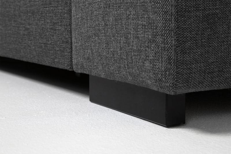 Memphis 3-seters Vendbar L-formet Divansofa i Stoff - Mørk grå - Møbler - Sofaer - Sofaer med sjeselong - 3 seters sofa med divan