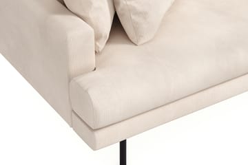 Menard 4-seters Høyrevendt L-formet Divansofa i Manchester - Beige - Møbler - Sofaer - Sofaer med sjeselong - 4 seters sofa med divan