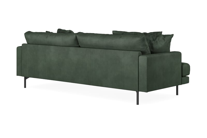 Menard 4-seters Høyrevendt L-formet Divansofa i Manchester - Grønn - Møbler - Sofaer - Sofaer med sjeselong - 4 seters sofa med divan