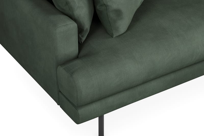 Menard 4-seters Høyrevendt L-formet Divansofa i Manchester - Grønn - Møbler - Sofaer - Sofaer med sjeselong - 4 seters sofa med divan