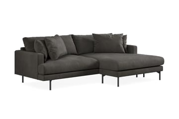 Menard 4-seters Høyrevendt L-formet Divansofa i Manchester - Mørk grå - Møbler - Sofaer - Sofaer med sjeselong - 4 seters sofa med divan