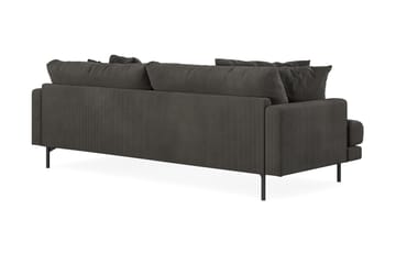 Menard 4-seters Høyrevendt L-formet Divansofa i Manchester - Mørk grå - Møbler - Sofaer - Sofaer med sjeselong - 4 seters sofa med divan