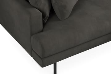 Menard 4-seters Høyrevendt L-formet Divansofa i Manchester - Mørk grå - Møbler - Sofaer - Sofaer med sjeselong - 4 seters sofa med divan