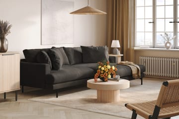 Menard 4-seters Høyrevendt L-formet Divansofa i Manchester - Mørk grå - Møbler - Sofaer - Sofaer med sjeselong - 4 seters sofa med divan