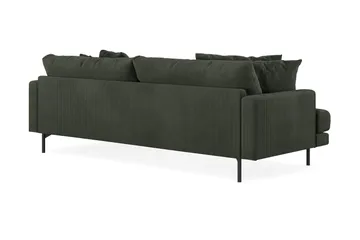 Menard 4-seters Høyrevendt L-formet Divansofa i Manchester - Mørk grønn - Møbler - Sofaer - Sofaer med sjeselong - 4 seters sofa med divan