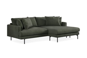 Menard 4-seters Høyrevendt L-formet Divansofa i Manchester - Mørk grønn - Møbler - Sofaer - Sofaer med sjeselong - 4 seters sofa med divan