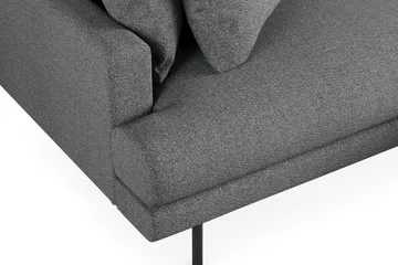 Menard 4-seters Høyrevendt L-formet Divansofa i Stoff - Mørk grå - Møbler - Sofaer - Sofaer med sjeselong - 4 seters sofa med divan