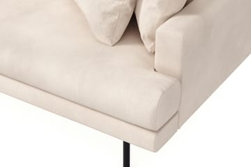 Menard 4-seters Venstrevendt L-formet Divansofa i Manchester - Beige - Møbler - Sofaer - Sofaer med sjeselong - 4 seters sofa med divan