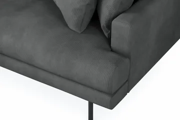 Menard 4-seters Venstrevendt L-formet Divansofa i Manchester - Grå - Møbler - Sofaer - Sofaer med sjeselong - 4 seters sofa med divan