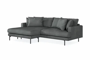Menard 4-seters Venstrevendt L-formet Divansofa i Manchester - Grå - Møbler - Sofaer - Sofaer med sjeselong - 4 seters sofa med divan