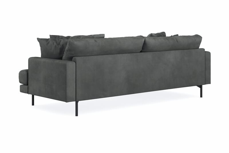 Menard 4-seters Venstrevendt L-formet Divansofa i Manchester - Grå - Møbler - Sofaer - Sofaer med sjeselong - 4 seters sofa med divan