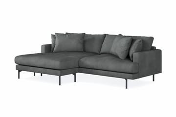 Menard 4-seters Venstrevendt L-formet Divansofa i Manchester - Grå - Møbler - Sofaer - Sofaer med sjeselong - 4 seters sofa med divan