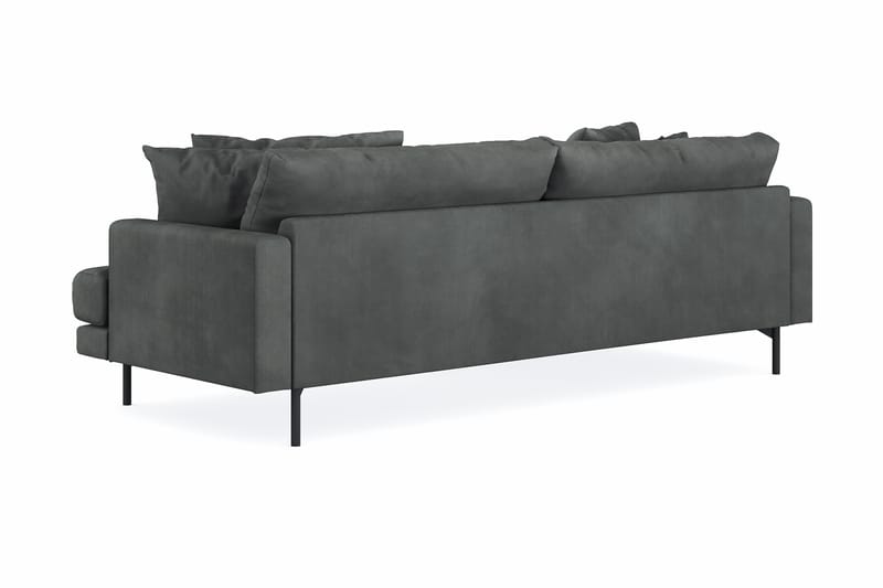 Menard 4-seters Venstrevendt L-formet Divansofa i Manchester - Grå - Møbler - Sofaer - Sofaer med sjeselong - 4 seters sofa med divan