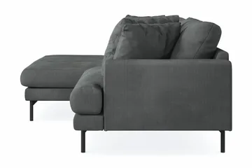 Menard 4-seters Venstrevendt L-formet Divansofa i Manchester - Grå - Møbler - Sofaer - Sofaer med sjeselong - 4 seters sofa med divan