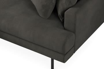Menard 4-seters Venstrevendt L-formet Divansofa i Manchester - Mørk grå - Møbler - Sofaer - Sofaer med sjeselong - 4 seters sofa med divan