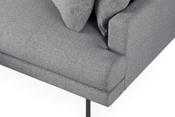 Menard 4-seters Venstrevendt L-formet Divansofa i Stoff - Grå - Møbler - Sofaer - Sofaer med sjeselong - 4 seters sofa med divan