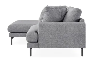 Menard 4-seters Venstrevendt L-formet Divansofa i Stoff - Grå - Møbler - Sofaer - Sofaer med sjeselong - 4 seters sofa med divan