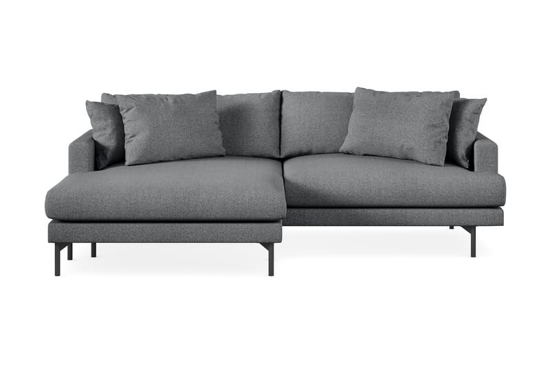 Menard 4-seters Venstrevendt L-formet Divansofa i Stoff - Mørk grå - Møbler - Sofaer - Sofaer med sjeselong - 4 seters sofa med divan