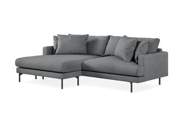 Menard 4-seters Venstrevendt L-formet Divansofa i Stoff - Mørk grå - Møbler - Sofaer - Sofaer med sjeselong - 4 seters sofa med divan