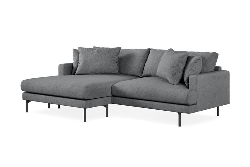 Menard 4-seters Venstrevendt L-formet Divansofa i Stoff - Mørk grå - Møbler - Sofaer - Sofaer med sjeselong - 4 seters sofa med divan