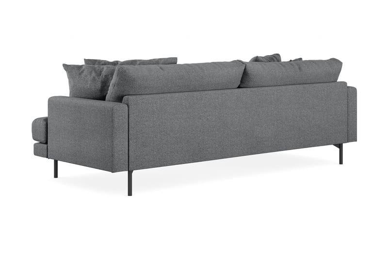 Menard 4-seters Venstrevendt L-formet Divansofa i Stoff - Mørk grå - Møbler - Sofaer - Sofaer med sjeselong - 4 seters sofa med divan