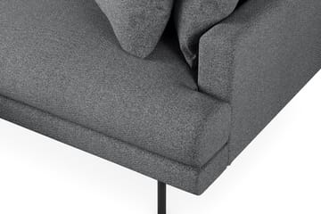 Menard 4-seters Venstrevendt L-formet Divansofa i Stoff - Mørk grå - Møbler - Sofaer - Sofaer med sjeselong - 4 seters sofa med divan