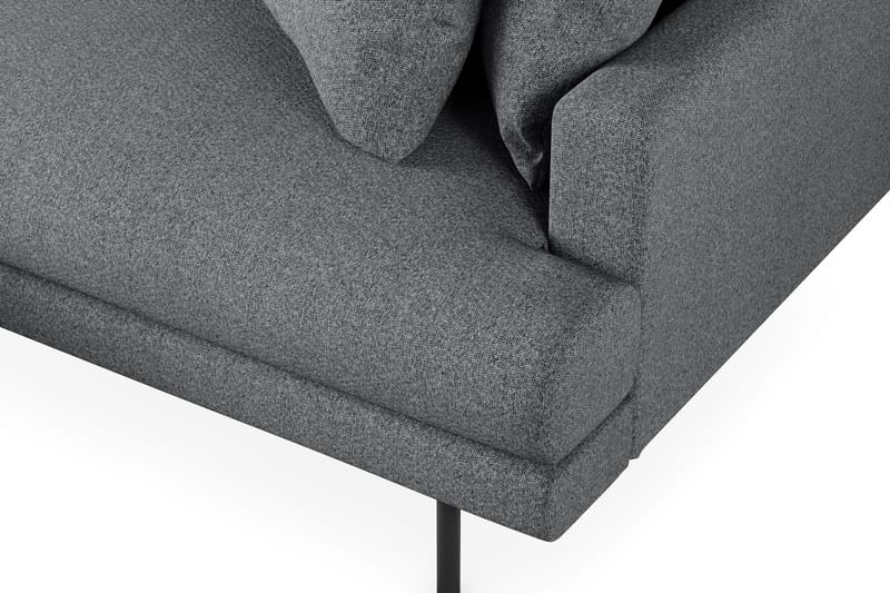 Menard 4-seters Venstrevendt L-formet Divansofa i Stoff - Mørk grå - Møbler - Sofaer - Sofaer med sjeselong - 4 seters sofa med divan