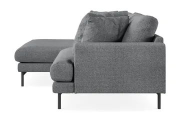 Menard 4-seters Venstrevendt L-formet Divansofa i Stoff - Mørk grå - Møbler - Sofaer - Sofaer med sjeselong - 4 seters sofa med divan