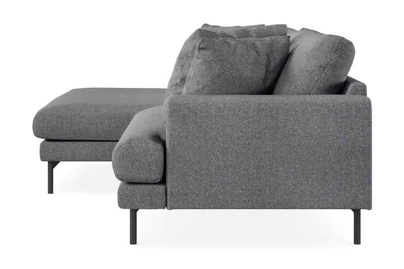 Menard 4-seters Venstrevendt L-formet Divansofa i Stoff - Mørk grå - Møbler - Sofaer - Sofaer med sjeselong - 4 seters sofa med divan
