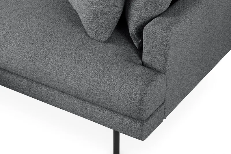 Menard 4-seters Venstrevendt L-formet Divansofa i Stoff - Mørk grå - Møbler - Sofaer - Sofaer med sjeselong - 4 seters sofa med divan