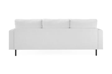 Menard Compact 3-seters Høyrevendt L-formet Divansofa i Bouclé - Hvit - Møbler - Sofaer - Sofaer med sjeselong - 3 seters sofa med divan