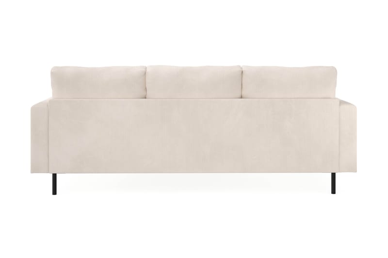 Menard Compact 3-seters Høyrevendt L-formet Divansofa i Manchester - Beige - Møbler - Sofaer - Sofaer med sjeselong - 3 seters sofa med divan