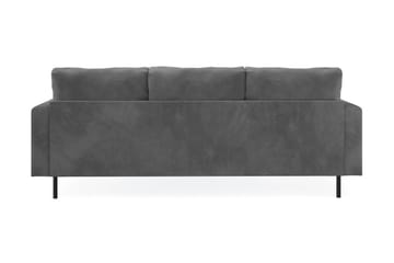 Menard Compact 3-seters Høyrevendt L-formet Divansofa i Manchester - Grå - Møbler - Sofaer - Sofaer med sjeselong - 3 seters sofa med divan