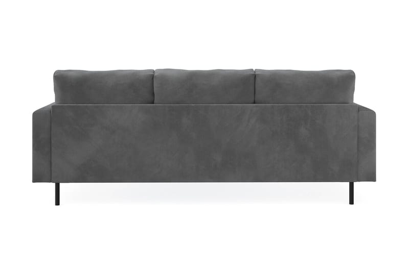 Menard Compact 3-seters Høyrevendt L-formet Divansofa i Manchester - Grå - Møbler - Sofaer - Sofaer med sjeselong - 3 seters sofa med divan