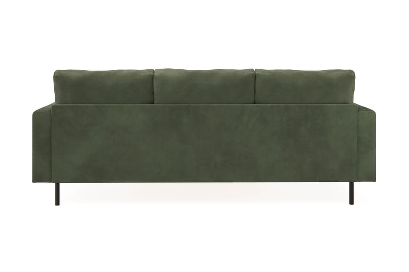 Menard Compact 3-seters Høyrevendt L-formet Divansofa i Manchester - Grønn - Møbler - Sofaer - Sofaer med sjeselong - 3 seters sofa med divan