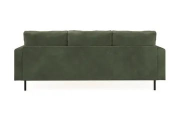 Menard Compact 3-seters Høyrevendt L-formet Divansofa i Manchester - Grønn - Møbler - Sofaer - Sofaer med sjeselong - 3 seters sofa med divan