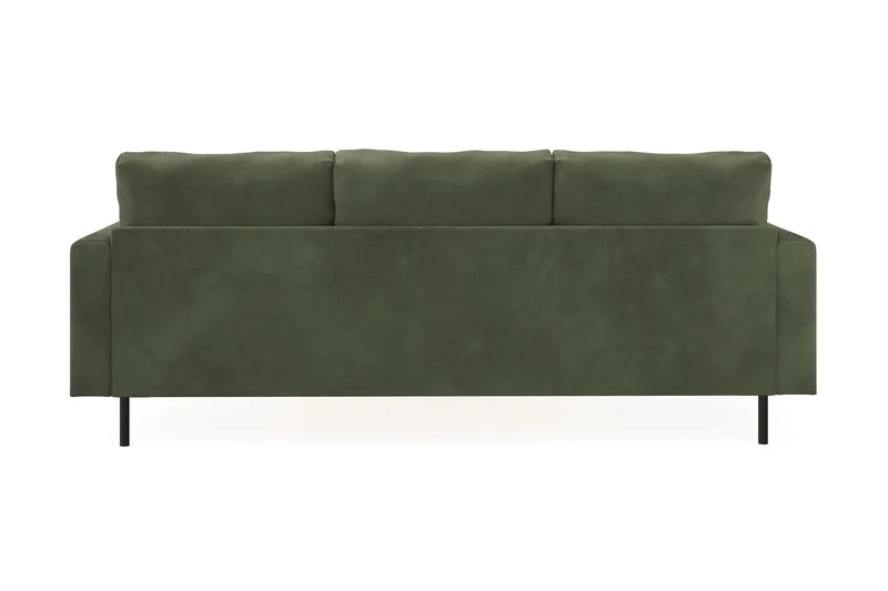Menard Compact 3-seters Høyrevendt L-formet Divansofa i Manchester - Grønn - Møbler - Sofaer - Sofaer med sjeselong - 3 seters sofa med divan