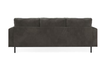 Menard Compact 3-seters Høyrevendt L-formet Divansofa i Manchester - Mørk grå - Møbler - Sofaer - Sofaer med sjeselong - 3 seters sofa med divan