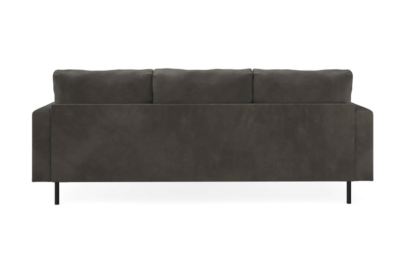 Menard Compact 3-seters Høyrevendt L-formet Divansofa i Manchester - Mørk grå - Møbler - Sofaer - Sofaer med sjeselong - 3 seters sofa med divan