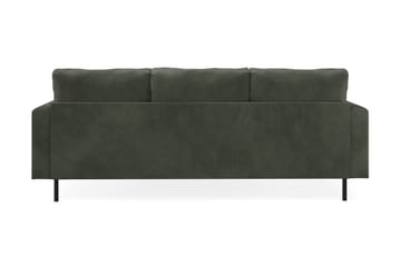 Menard Compact 3-seters Høyrevendt L-formet Divansofa i Manchester - Mørk grønn - Møbler - Sofaer - Sofaer med sjeselong - 3 seters sofa med divan