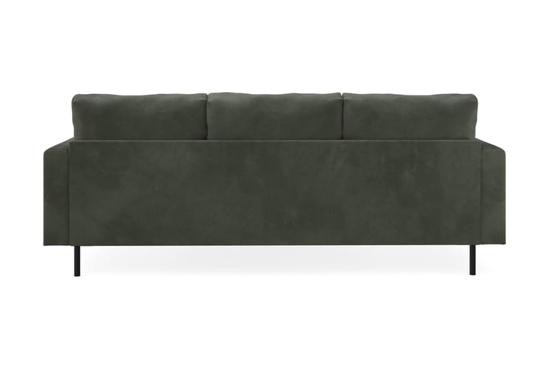 Menard Compact 3-seters Høyrevendt L-formet Divansofa i Manchester - Mørk grønn - Møbler - Sofaer - Sofaer med sjeselong - 3 seters sofa med divan