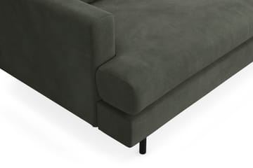 Menard Compact 3-seters Høyrevendt L-formet Divansofa i Manchester - Mørk grønn - Møbler - Sofaer - Sofaer med sjeselong - 3 seters sofa med divan
