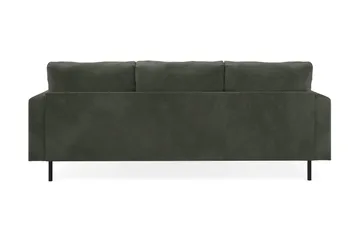 Menard Compact 3-seters Høyrevendt L-formet Divansofa i Manchester - Mørk grønn - Møbler - Sofaer - Sofaer med sjeselong - 3 seters sofa med divan