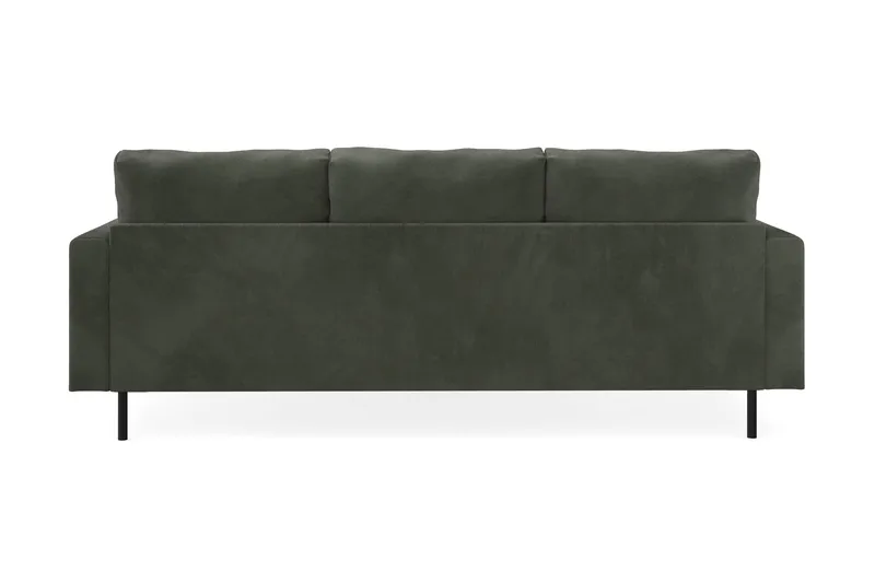 Menard Compact 3-seters Høyrevendt L-formet Divansofa i Manchester - Mørk grønn - Møbler - Sofaer - Sofaer med sjeselong - 3 seters sofa med divan