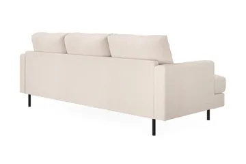 Menard Compact 3-seters Høyrevendt L-formet Divansofa i Stoff - Beige - Møbler - Sofaer - Sofaer med sjeselong - 3 seters sofa med divan