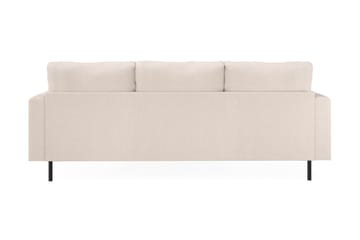Menard Compact 3-seters Høyrevendt L-formet Divansofa i Stoff - Beige - Møbler - Sofaer - Sofaer med sjeselong - 3 seters sofa med divan