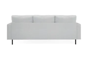 Menard Compact 3-seters Høyrevendt L-formet Divansofa i Stoff - Lys grå - Møbler - Sofaer - Sofaer med sjeselong - 3 seters sofa med divan