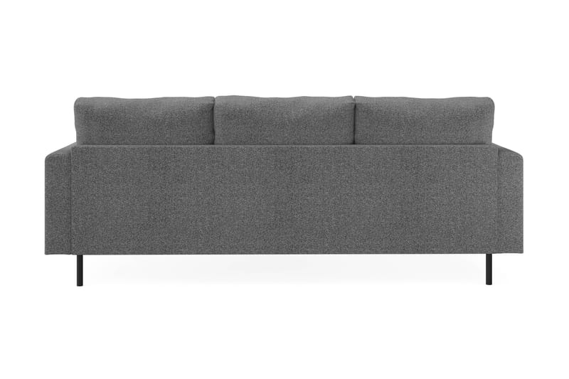 Menard Compact 3-seters Høyrevendt L-formet Divansofa i Stoff - Mørk grå - Møbler - Sofaer - Sofaer med sjeselong - 3 seters sofa med divan